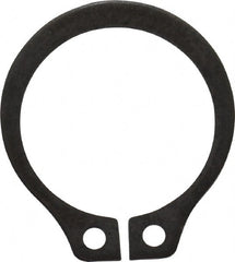 Value Collection - 0.412" Groove Diam, 7/16" Shaft Diam, Phosphate Spring Steel, Snap External Retaining Rings - 0.029" Groove Width, 0.025" Ring Thickness - Exact Tooling