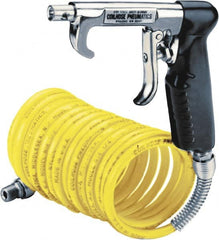 Coilhose Pneumatics - 1/4" ID Pistol Grip Blow Gun - 15' Long Hose - Exact Tooling