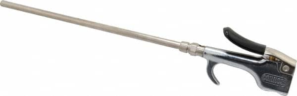 Coilhose Pneumatics - Safety Extension Tube Thumb Lever Blow Gun - 1/4 NPT, 10" Tube Length - Exact Tooling