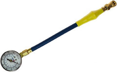 Coilhose Pneumatics - 0 to 60 psi Dial Ball Tire Pressure Gauge - 7' Hose Length - Exact Tooling