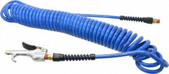 Coilhose Pneumatics - 1/4" ID Thumb Lever Air Gun Assembly - 25' Long Polyurethane Hose - Exact Tooling
