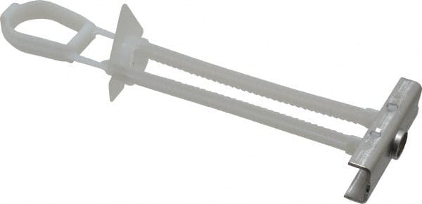 Toggler - 3/8" Screw, 6" Long, 3/8 to 2-1/2" Thick, Toggle Bolt Drywall & Hollow Wall Anchor - 3/8 - 16" Thread, 3/4" Drill, Uncoated, Stainless Steel, Grade 304, Use in Drywall - Exact Tooling