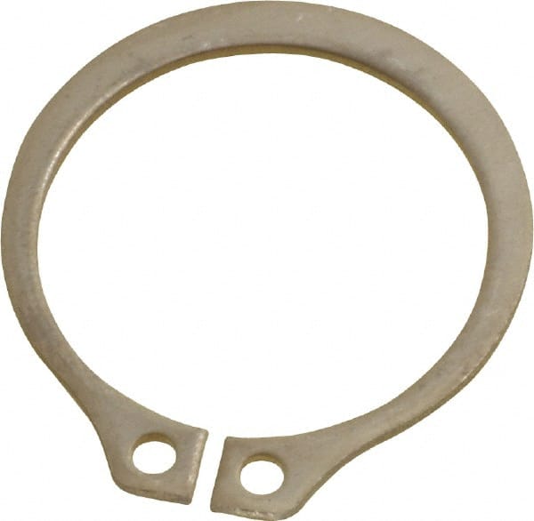 Rotor Clip - 23.88mm Groove Diam, 1" Shaft Diam, Passivated Stainless Steel, Snap External Retaining Rings - 0.046" Groove Width, 0.03" Groove Depth, 0.042" Ring Thickness, Grade 15-7 Grade 632 - Exact Tooling
