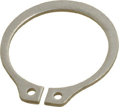 Rotor Clip - 17.88mm Groove Diam, 3/4" Shaft Diam, Passivated Stainless Steel, Snap External Retaining Rings - 0.046" Groove Width, 0.023" Groove Depth, 0.042" Ring Thickness, Grade 15-7 Grade 632 - Exact Tooling