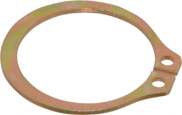 Rotor Clip - 23.88mm Groove Diam, 1" Shaft Diam, Cadmium-Plated Steel, Snap External Retaining Rings - 0.046" Groove Width, 0.03" Groove Depth, 0.042" Ring Thickness, Grade 1060-1090 - Exact Tooling