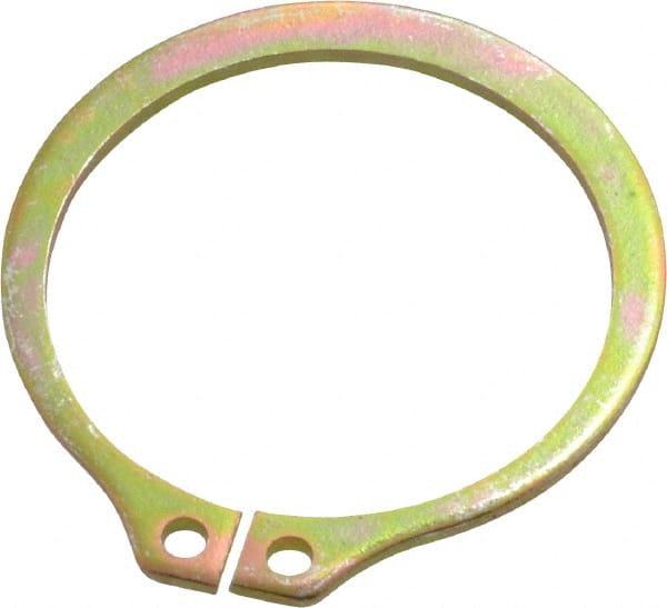 Rotor Clip - 29.87mm Groove Diam, 1-1/4" Shaft Diam, Cadmium-Plated Steel, Snap External Retaining Rings - 0.056" Groove Width, 0.037" Groove Depth, 0.05" Ring Thickness, Grade 1060-1090 - Exact Tooling