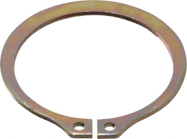 Rotor Clip - 32.79mm Groove Diam, 1-3/8" Shaft Diam, Cadmium-Plated Steel, Snap External Retaining Rings - 0.056" Groove Width, 0.042" Groove Depth, 0.05" Ring Thickness, Grade 1060-1090 - Exact Tooling