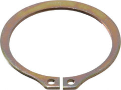 Rotor Clip - 32.79mm Groove Diam, 1-3/8" Shaft Diam, Cadmium-Plated Steel, Snap External Retaining Rings - 0.056" Groove Width, 0.042" Groove Depth, 0.05" Ring Thickness, Grade 1060-1090 - Exact Tooling