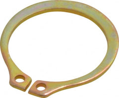 Rotor Clip - 14.94mm Groove Diam, 5/8" Shaft Diam, Cadmium-Plated Steel, Snap External Retaining Rings - 0.039" Groove Width, 0.018" Groove Depth, 0.035" Ring Thickness, Grade 1060-1090 - Exact Tooling