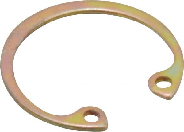 Rotor Clip - 0.035" Thick, Cadmium-Plated Finish, Steel Snap Internal Retaining Ring - 0.039" Groove Width, 0.023" Groove Depth, 0.796" Groove Diam, Grade 1060-1090 - Exact Tooling