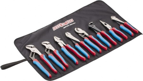 Channellock - 8 Piece Plier Set - Comes in Tool Roll - Exact Tooling