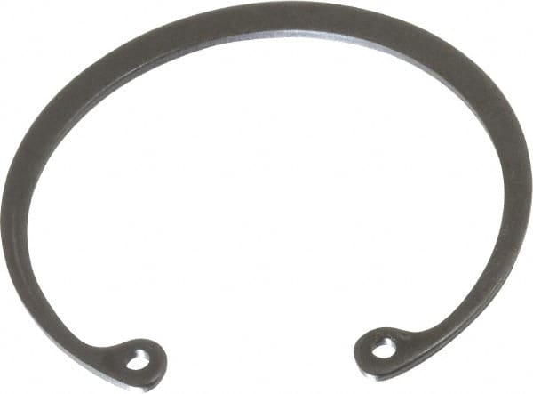 Value Collection - 2" Nominal, 0.062" Thick, Phosphate Finish, Spring Steel Snap Internal Retaining Ring - 0.068" Groove Width, 0.061" Groove Depth, 2.122" Groove Diam - Exact Tooling