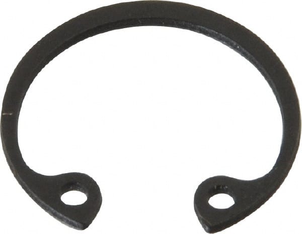 Value Collection - 5/8" Nominal, 0.035" Thick, Phosphate Finish, Spring Steel Snap Internal Retaining Ring - 0.039" Groove Width, 0.02" Groove Depth, 0.665" Groove Diam - Exact Tooling