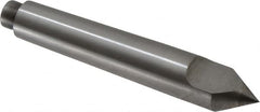 Riten - 0.599" Head Diam, Carbide-Tipped Steel Standard Point Half Dead Center - B&S 6 Brown & Sharpe Taper, 0.599" Point Diam, 3-5/8" OAL - Exact Tooling