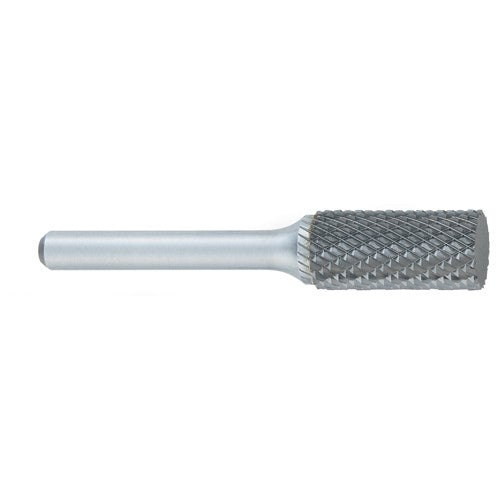 SA-11 -1/8 × 1/2 LOC × 1/4 Shank × 2 OAL Cylindrical Carbide Medium Tough Cut Burr - Exact Tooling