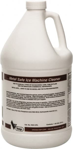 Parker - 1 Gal Ice Machine Cleaner - For Ice Machines: Cube, Tube, Flake & Commercial Dishwasher - Exact Tooling