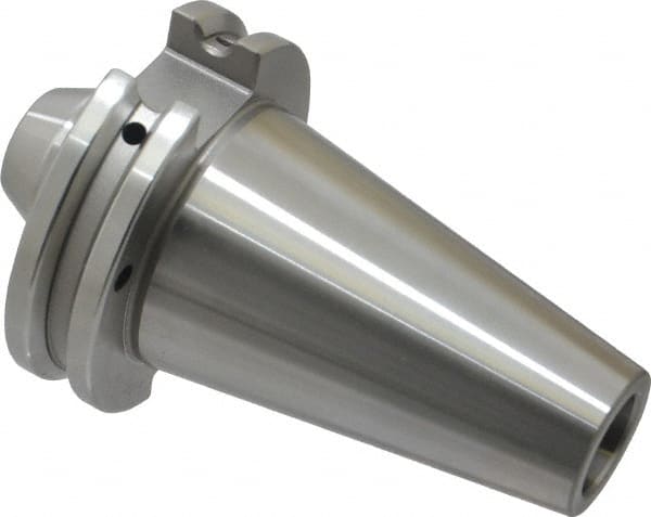Accupro - CAT40 Taper Shank 5/16" Hole End Mill Holder/Adapter - 1" Nose Diam, 1.38" Projection, 5/8-11 Drawbar, Through-Spindle & DIN Flange Coolant - Exact Tooling