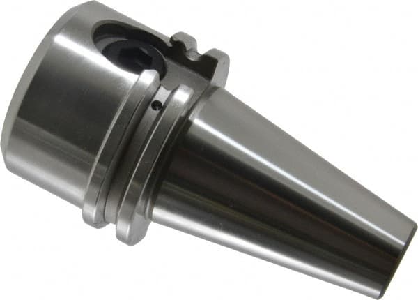 Accupro - CAT40 Taper Shank 1-1/4" Hole End Mill Holder/Adapter - 2-1/2" Nose Diam, 2" Projection, 5/8-11 Drawbar, Through-Spindle Coolant - Exact Tooling