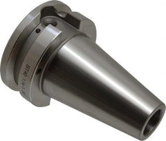 Accupro - BT40 Taper Shank 1/4" Hole End Mill Holder/Adapter - 20mm Nose Diam, 1.38" Projection, M16x2.0 Drawbar, Through-Spindle & DIN Flange Coolant - Exact Tooling