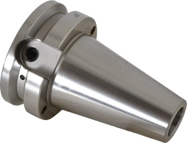 Accupro - BT40 Taper Shank 5/16" Hole End Mill Holder/Adapter - 7/8" Nose Diam, 1.38" Projection, M16x2.0 Drawbar, Through-Spindle & DIN Flange Coolant - Exact Tooling