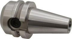 Accupro - BT40 Taper Shank 1-1/4" Hole End Mill Holder/Adapter - 2-1/2" Nose Diam, 2" Projection, M16x2.0 Drawbar, Through-Spindle Coolant - Exact Tooling