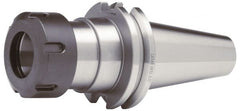 Accupro - 0.039" to 0.511" Capacity, 8" Projection, CAT50 Taper Shank, ER20 Collet Chuck - 0.0002" TIR, Through-Spindle & DIN Flange Coolant - Exact Tooling