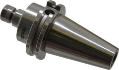 Accupro - 0.019" to 0.275" Capacity, 2-1/2" Projection, CAT40 Taper Shank, ER11 Collet Chuck - 0.0002" TIR, Through-Spindle & DIN Flange Coolant - Exact Tooling