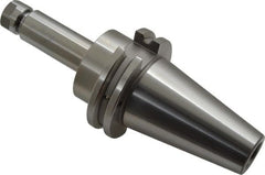 Accupro - 0.019" to 0.275" Capacity, 4" Projection, CAT40 Taper Shank, ER11 Collet Chuck - 0.0002" TIR, Through-Spindle & DIN Flange Coolant - Exact Tooling
