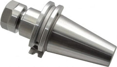 Accupro - 0.039" to 0.511" Capacity, 2-1/2" Projection, CAT40 Taper Shank, ER20 Collet Chuck - 0.0002" TIR, Through-Spindle & DIN Flange Coolant - Exact Tooling