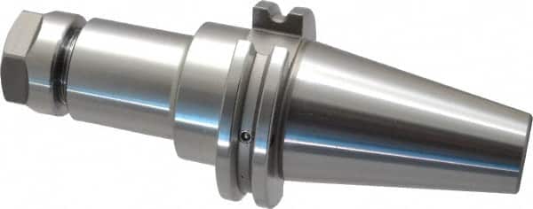 Accupro - 0.039" to 0.511" Capacity, 4" Projection, CAT40 Taper Shank, ER20 Collet Chuck - 0.0002" TIR, Through-Spindle & DIN Flange Coolant - Exact Tooling