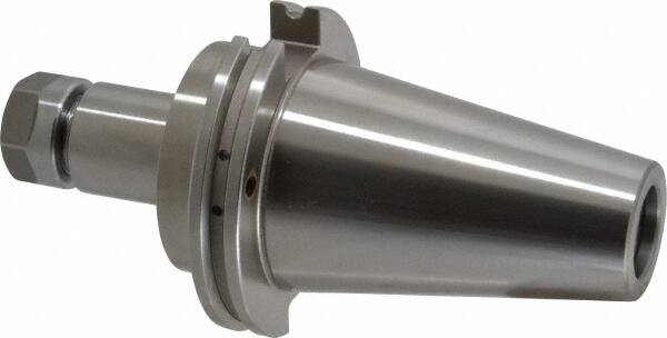 Accupro - 0.039" to 0.511" Capacity, 4" Projection, CAT50 Taper Shank, ER20 Collet Chuck - 0.0002" TIR, Through-Spindle & DIN Flange Coolant - Exact Tooling
