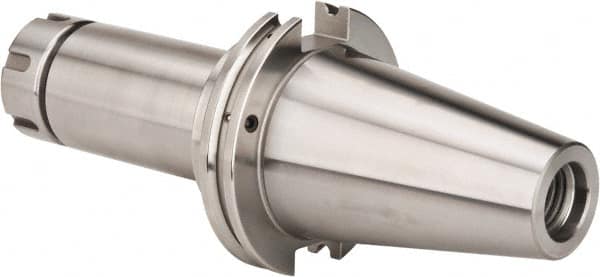 Accupro - 0.078" to 0.787" Capacity, 6" Projection, CAT50 Taper Shank, ER32 Collet Chuck - 0.0002" TIR, Through-Spindle & DIN Flange Coolant - Exact Tooling