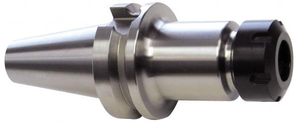 Accupro - 0.039" to 0.629" Capacity, 2" Projection, BT30 Taper Shank, ER25 Collet Chuck - 0.0002" TIR, Through-Spindle - Exact Tooling