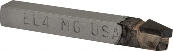 Accupro - 1/4 x 1/4" Shank, Offset Threading Single Point Tool Bit - EL-4, Grade Micrograin - Exact Tooling