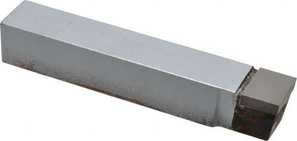 Accupro - 1 x 1" Shank, Square Nose Single Point Tool Bit - C-16, Grade Micrograin - Exact Tooling