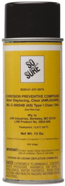 Ability One - Rust Removers & Corrosion Inhibitors; Type: Corrosion Inhibitor ; Container Size Range: 16 oz. - Exact Tooling