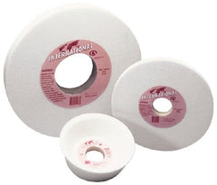 Grier Abrasives - 6" Diam x 1-1/4" Hole x 1/2" Thick, J Hardness, 100 Grit Surface Grinding Wheel - Exact Tooling