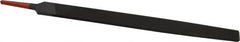 Simonds File - 12" Long, Smooth Cut, Flat American-Pattern File - Double Cut, 9/32" Overall Thickness, Tang - Exact Tooling