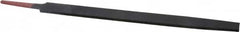 Simonds File - 10" Long, Smooth Cut, Mill American-Pattern File - Single Cut, 11/64" Overall Thickness, Tang - Exact Tooling