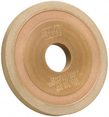 3M - 5" Diam, 1-1/4" Hole Size, 1/4" Overall Thickness, 220 Grit, Type 1 Tool & Cutter Grinding Wheel - Very Fine Grade, CBN, Resinoid Bond - Exact Tooling