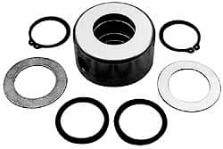 Allied Machine and Engineering - 1/2 NPT, 2-1/2" ID x 4" OD, Rotary Coolant Adapter for Indexable Tools - 1-3/4" Thick, 1/2 NC" Drive Rod Thread, Series T-A - Exact Tooling