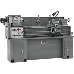 Jet - 13" Swing, 40" Between Centers, 230 Volt, Single Phase Bench Lathe - 5MT Taper, 2 hp, 60 to 1,240 RPM, 1-3/8" Bore Diam, 30" Deep x 29-1/2" High x 76-1/2" Long - Exact Tooling