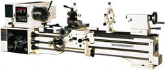 Jet - 13" Swing, 40" Between Centers, 230 Volt, Single Phase Bench Lathe - 5MT Taper, 2 hp, 60 to 1,240 RPM, 1-3/8" Bore Diam, 32" Deep x 45" High x 71" Long - Exact Tooling