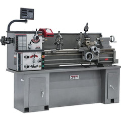 Jet - 13" Swing, 40" Between Centers, 230 Volt, Single Phase Bench Lathe - 5MT Taper, 2 hp, 70 to 2,000 RPM, 1-1/2" Bore Diam, 32" Deep x 47" High x 71" Long - Exact Tooling