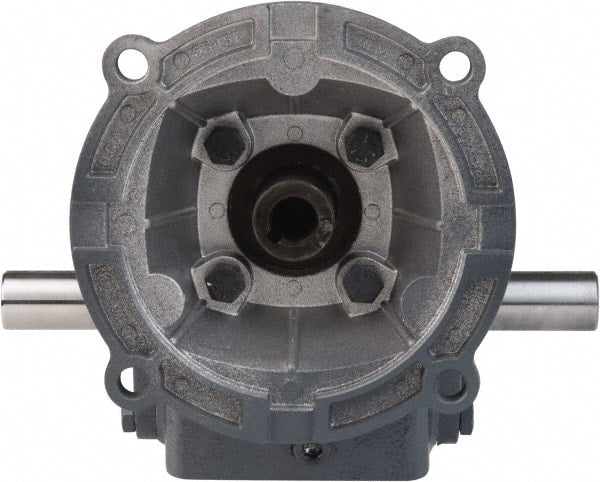Boston Gear - 2.62 Centerline Distance, 25:1, 70 RPM Output, 1.94 Input Horsepower, 1,514 Lbs. Max Torque, Speed Reducer - Part No. F726-25-B7-H, Double Shaft Left & Right, 7/8" Bore, 5.56" High, 140TC NEMA - Exact Tooling