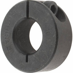Value Collection - 16mm Bore, Steel, One Piece Clamp Collar - 1-3/8" Outside Diam - Exact Tooling