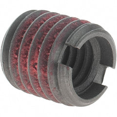 Value Collection - 7/16-14 Internal, 5/8-11 External, UNC, 0.656" Insert Length, Thread Locking Repair Inserts - Carbon Steel, Bright Finish, Use Tool 500-6 - Exact Tooling