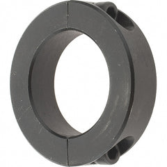 Value Collection - 1-7/16" Bore, Steel, Two Piece Shaft Collar - 2-1/4" Outside Diam, 9/16" Wide - Exact Tooling