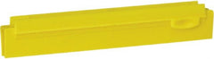 Vikan - 10" Rubber Blade Squeegee Refill - Double Edge, Yellow, Plastic Holder - Exact Tooling