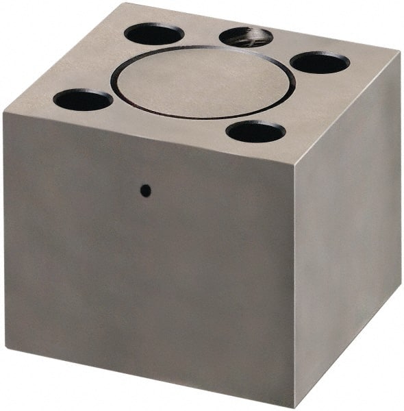 Dayton Lamina - 1" Shank Diam, 2-1/4" Base Length x 2-1/4" Base Width x 1-1/4" Base Height, 3/8-16 Thread, Alloy Steel Mold Punch Retainer - 5/16" Dowel Diam, 1-1/2" Length Between Dowel & Screw, 1-1/2" Thread Length, Ball Lock - Exact Tooling